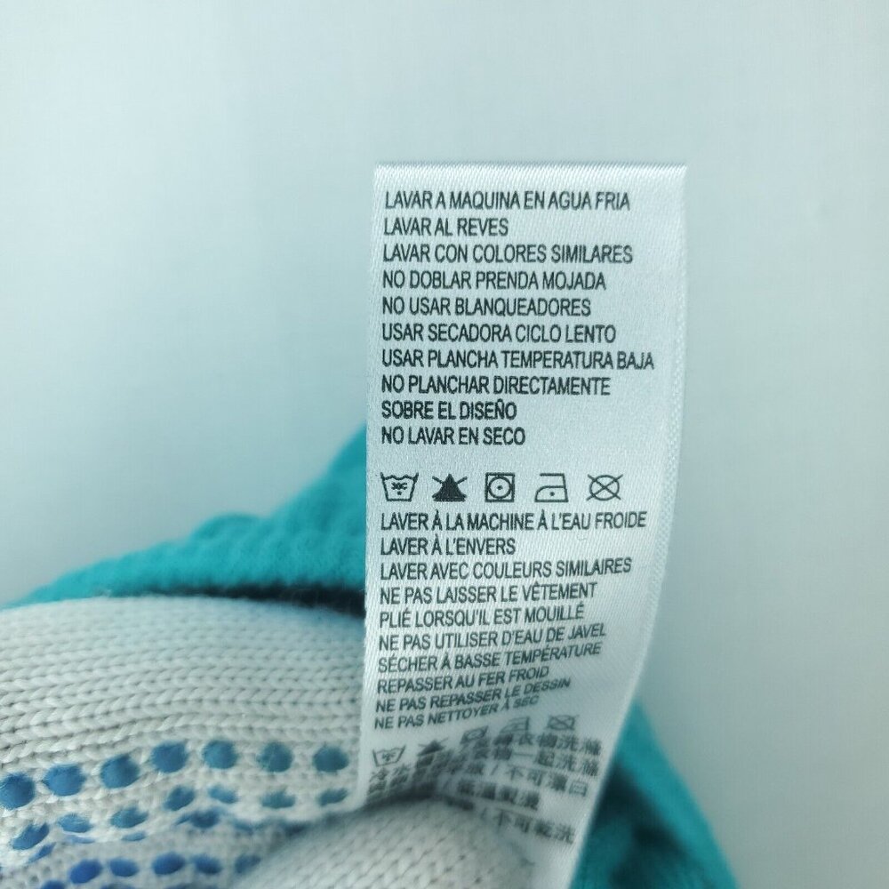 Nike Shorts Girls 6/6X Large Aqua Blue French Terry Lightweight Embroidered Logo - Picture 6 of 9